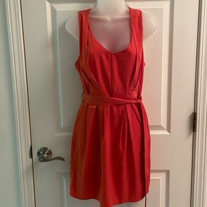 Love 21 Orange Sleeveless Sundress with Waist Sash